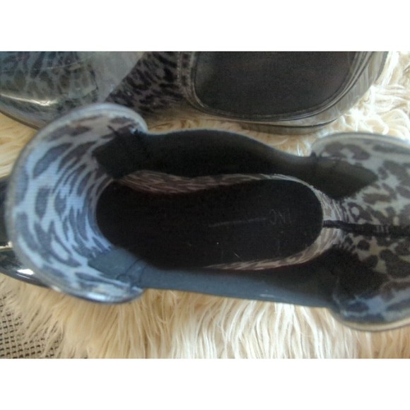 Inc International Concepts Women's Rain Boots Size 10 Grey Leopard Print - Picture 6 of 8